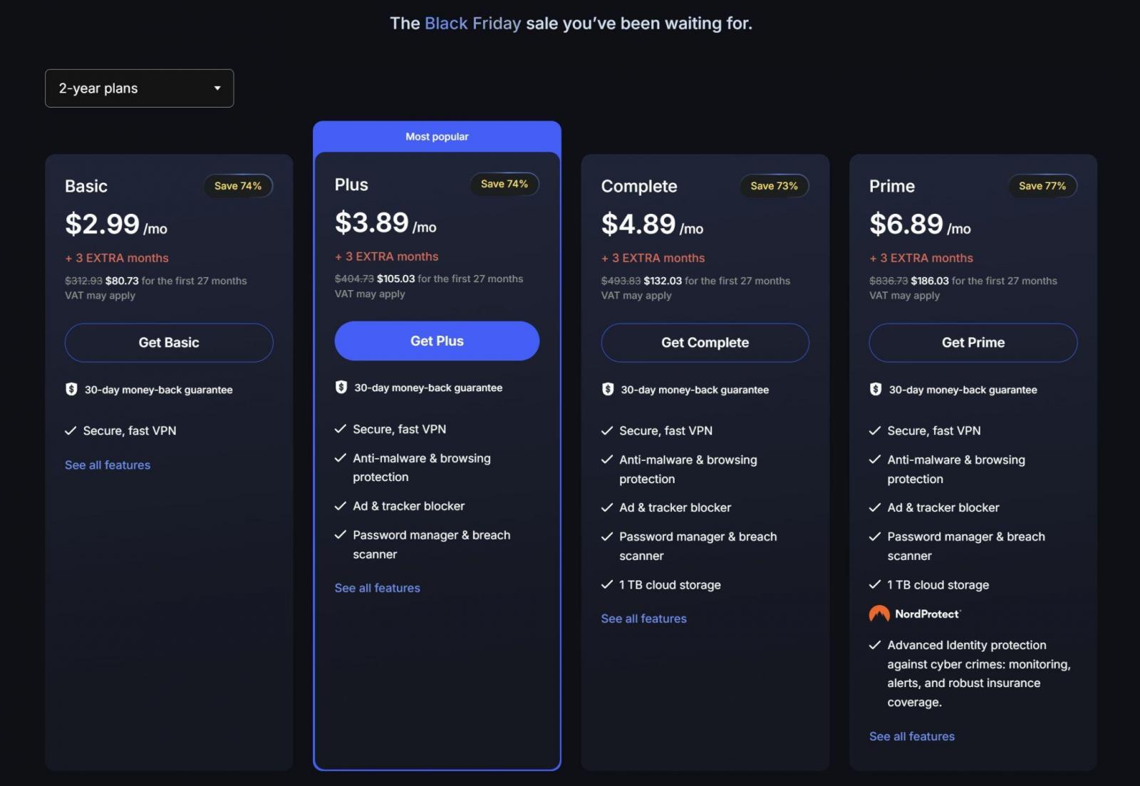 NordVPN plans