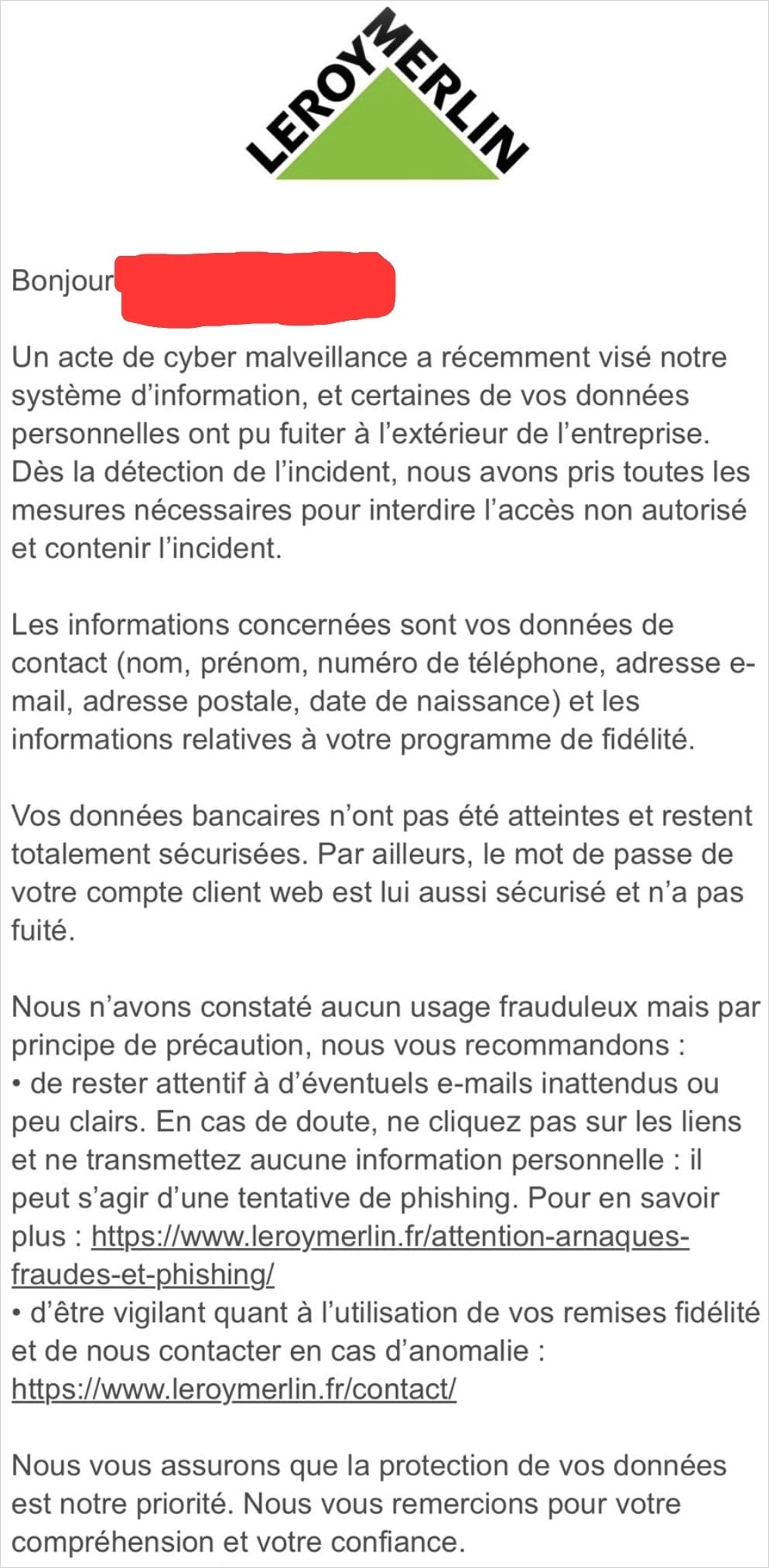 Leroy notice