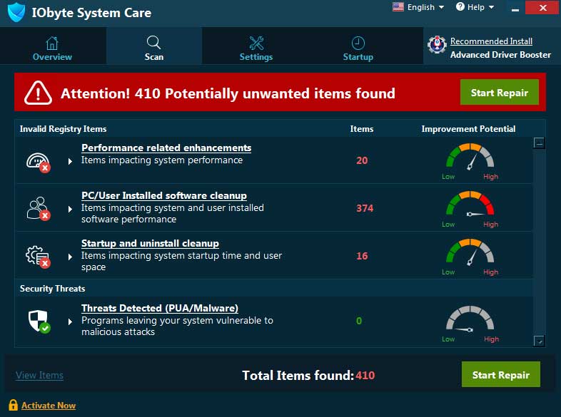 Scan Results