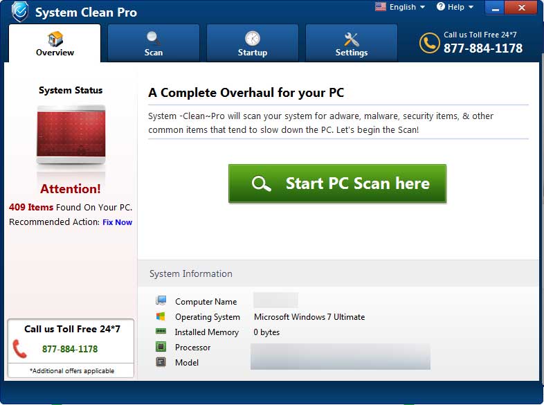 System Clean Pro PUP